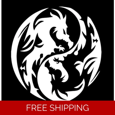 Dragon Ying Yang Die Cut Vinyl Decal sticker Dragon Ying Yang Die Cut Vinyl Decal sticker
